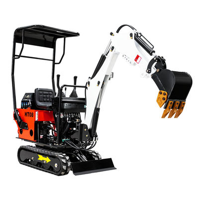 Diesel κόκκινο κίτρινο μπλε χρώματος μηχανών 0.8ton Hightop μίνι προσαρμοσμένο εκσκαφέας
