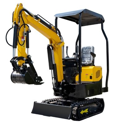 Μικρός μίνι εκσκαφέας ταλάντευσης 1000kg Hightop βραχιόνων την πίσω κάλυψη που ανοίγουν με