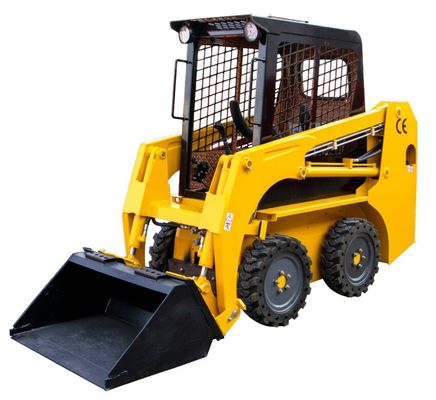 CE EPA Μηχανή Mini Skid Steer Loader Συνδεδεμένος τροχό φορτωτής 1300kg HT25