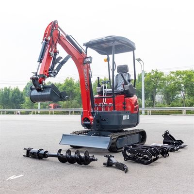 12RPM ταχύτητα κλίσης 1800kg Μίνι υδραυλική εκσκαφέας με ανασυγκρότητη τροχιά για αποδοτική ανασκαφή