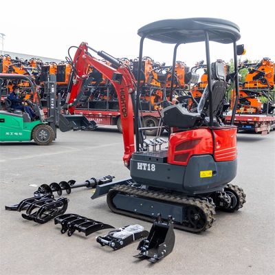 Εισαγωγική μάρκα Μηχανή 1800kg Μίνι υδραυλική εξορυκτήρα με ανασυρόμενη τροχιά